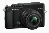 OM System Pen camera (black) with 14-42mm III lens kit