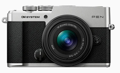 OM System Pen camera (silver) with 14-42mm III lens kit