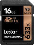Lexar 16GB Professional UHS-I SDHC Memory Card (U1) 633x - Photocreative (905) 629-0100