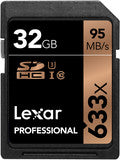 Lexar 32GB Professional UHS-I SDHC Memory Card (U1) 633x - Photocreative (905) 629-0100